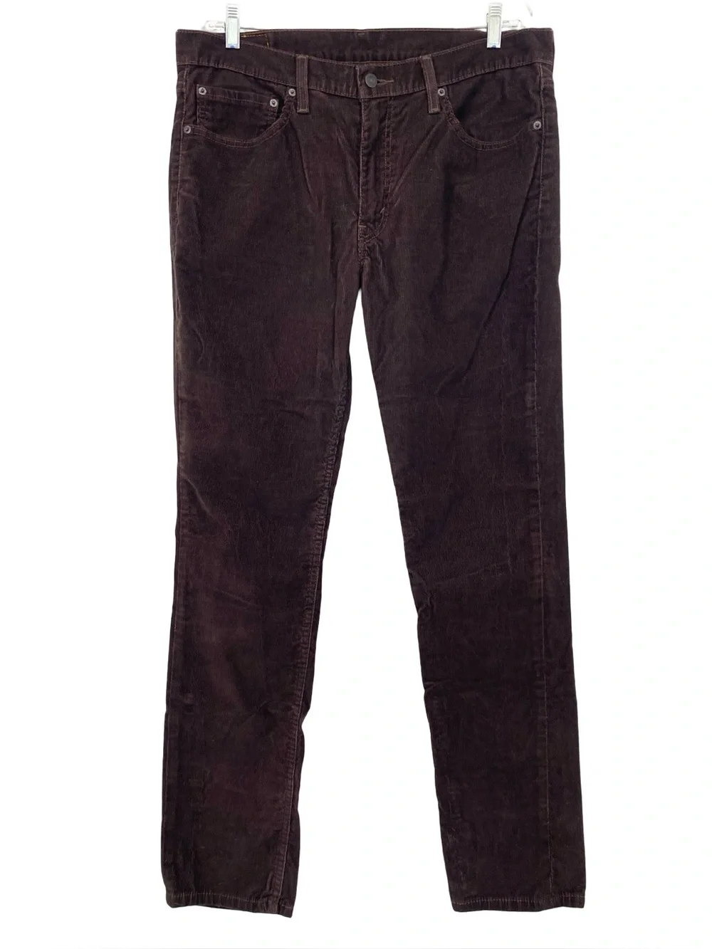 Levi's 511 Straight Stretch Brown Corduroy Chino Pants 36 x 34.